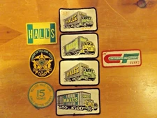 HALL'S MOTOR FREIGHT TRUCK DRIVER LIFETIME COLLECTION PATCHES , SAFE DRIVING +++