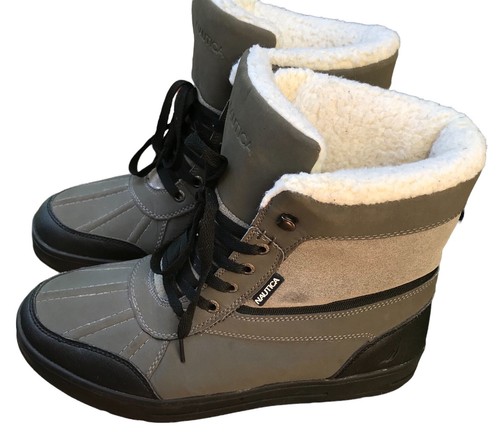 Men Nautica Lockview Gray Canvas Duck 