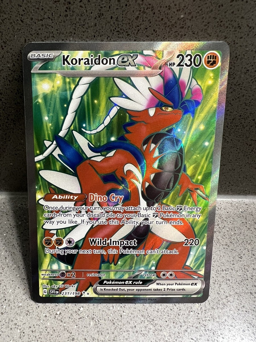 koraidon pokemon card full art Koraidon Full Art Holo 014 Promo Card Pokemon SV Scarlet & Violet loose