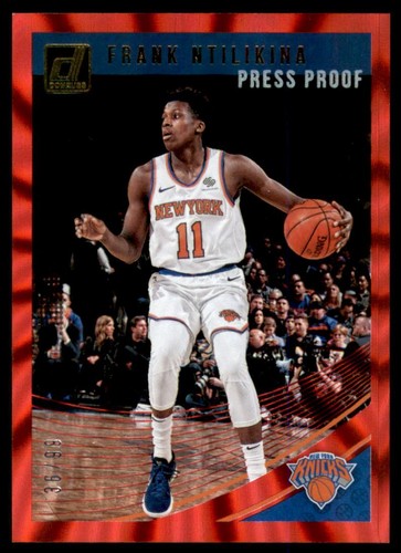 2018 Panini Donruss Basketball Press Proof Red Laser Frank Ntilikina #57