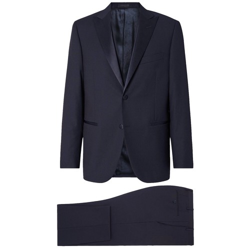 Corneliani Men's Grey Wool Suit Super 120's US 44/EU 54L Made in