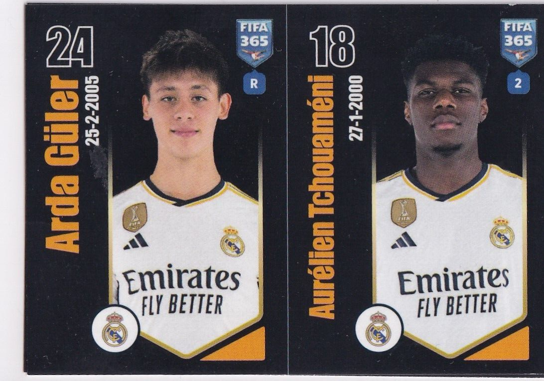 Panini FIFA 365 2024 Sticker 174a 174b Arda Güler Rookie Panini FIFA 365 2024 Sticker 174a 174b Arda Güler Rookie