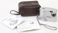 POLAROID PHOTO MAX FUN FLASH 640 CAMERA W/ CASE AND MANUAL - FOR PARTS