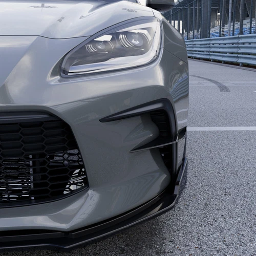 For Toyota GR86 22-25 Pair Black Front Bumper Side Vent Fin Trim Canard Splitter - Picture 8 of 8