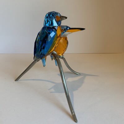Swarovski Crystal Figurine - Paradise Birds, Kingfishers Blue