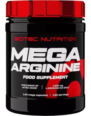 Scitec Nutrition Mega Arginine 140 Kapseln 1300mg 207g  (111,06 /kg)