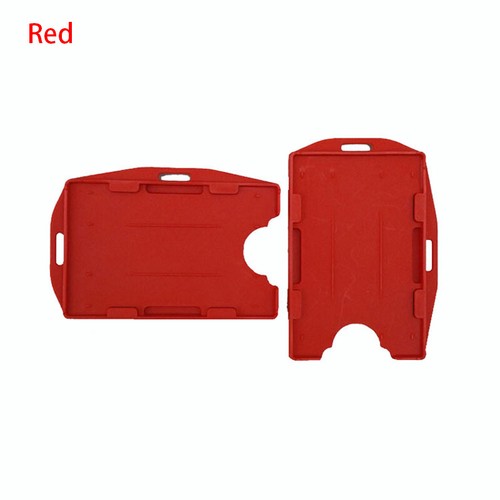 Double Sided Hard Plastic Badge Work ID Card Holder Protector Case Cover Supply - Picture 28 of 34