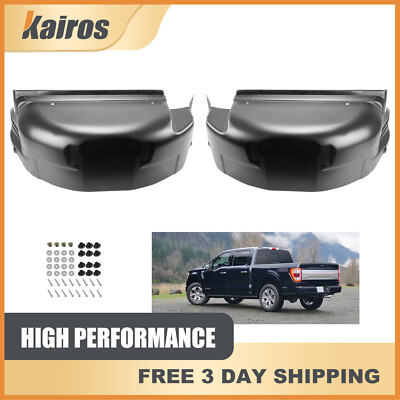 Fits 21-24 Ford F-150 Except Raptor Pair Rear Heavy Duty Wheel Well House Liner