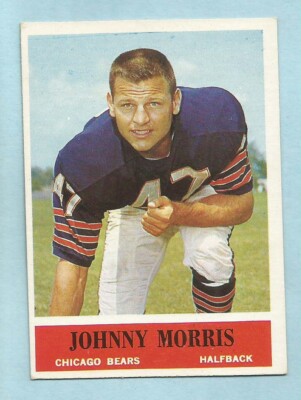 1964 Philadelphia Football Johnny Morris #22 Chicago Bears Santa Barbara NMT+