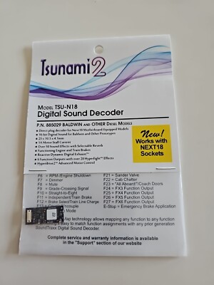 Décodeur Sonore Soundtraxx Tsunami ALCO 251 V12 - AT-1000 PN 827105 - HO DCC - Neuf