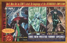 2002 DC Comics Just Imagine Stan Lee Print Ad/Poster Aquaman Catwoman Art 00s