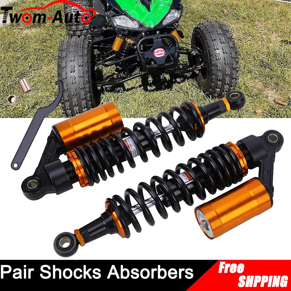 Amortiguadores de aire traseros ajustables para moto Honda Kawasaki Yamaha 13,5"" Foto 3 de 4