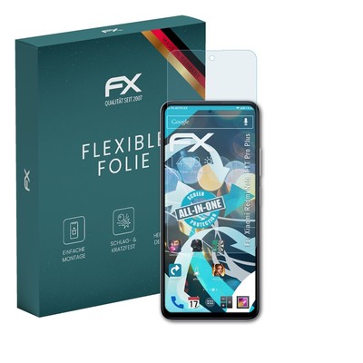 atFoliX 3x Folie für Xiaomi Redmi Note 11T Pro Plus Schutzfolie klar&flexibel