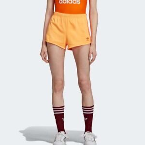 adidas shorts orange stripes