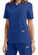 3-PIECE SET NWT SCRUB ZONE by LANDAU ROYAL BLUE - TOP, PANTS JACKET Size XS