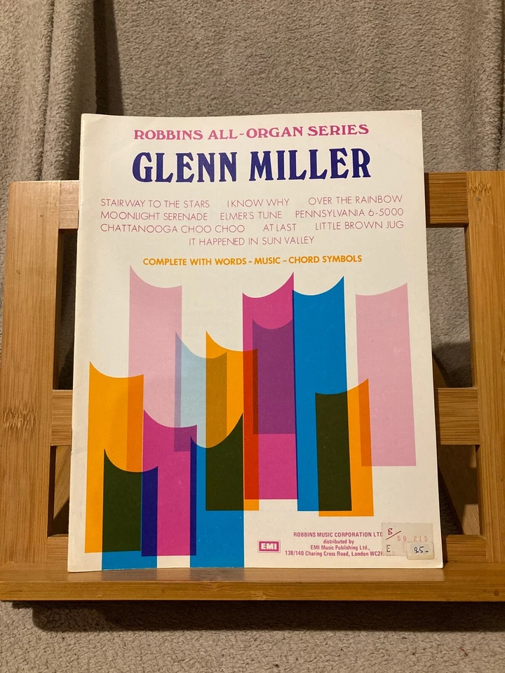 Glenn Miller partition orgue éditions EMI Music Robbins all organ series - Photo 1/1