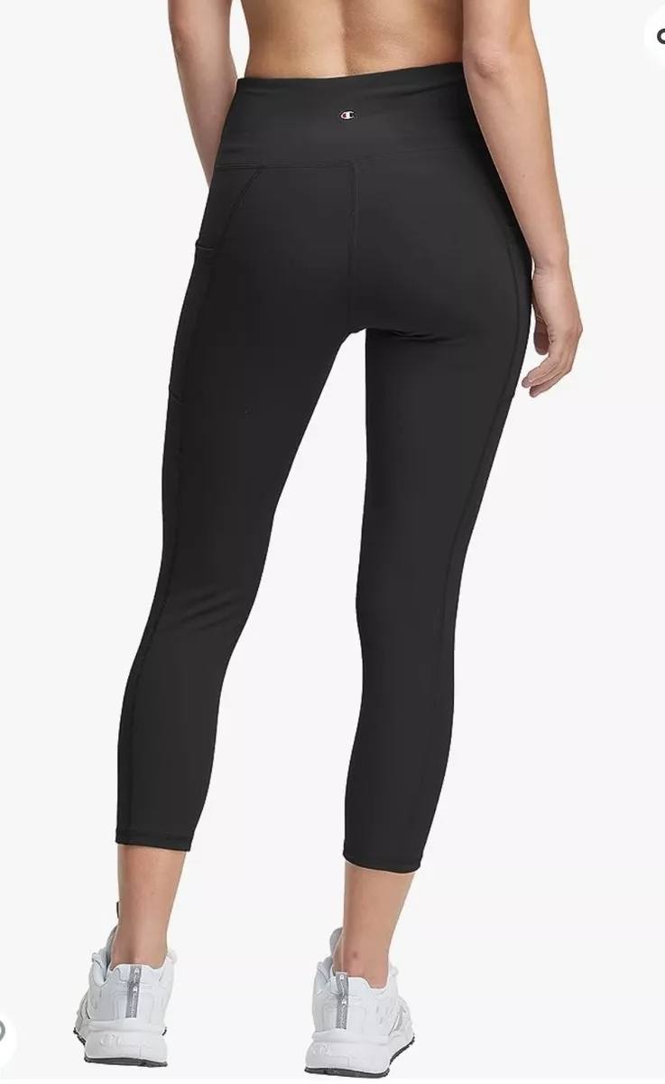 Champion Women Absolute ¾ Pocket Leggings, C Logo, 23 (Plus Size