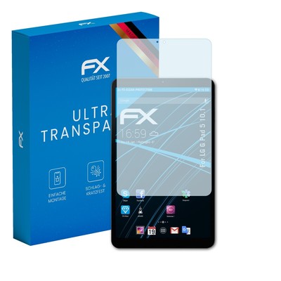 atFoliX 2x Displayschutzfolie für LG G Pad 5 10.1 Schutzfolie klar Folie