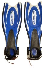 Palmes de plongée Cressi Frog Plus, bleu/argent, XS/S mâle 5-7 femelle 6-8