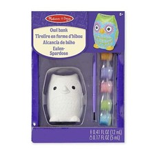 Melissa  Doug Owl Bank Decorate Your own buho alcancia juguete ni o ni a gift