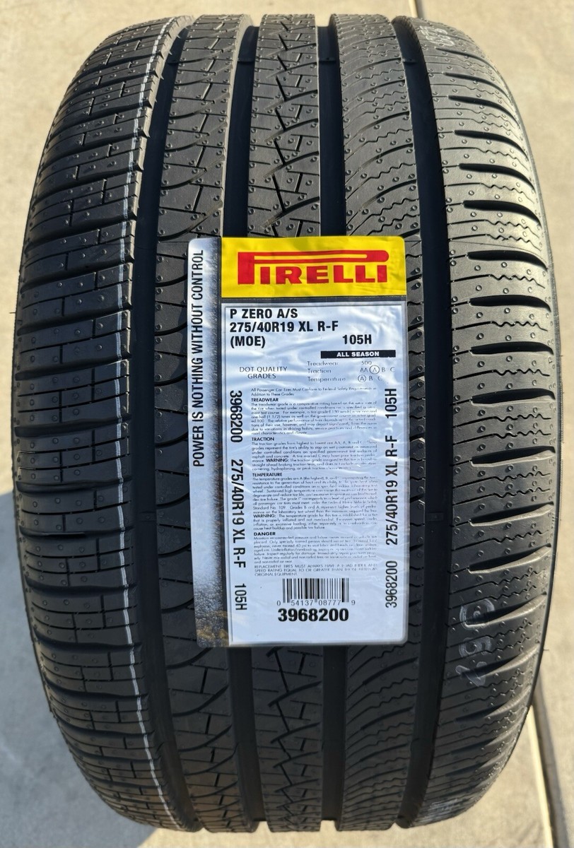TWO BRAND NEW 275/40R19 Pirelli P Zero All Season Run Flat RFT