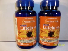 Lutein 40mg 60 Softgels (2 Btls) Supports Eye Health