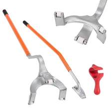 Steel Mount and Demount Kit 22.5-24.5in Tire Tools 3PC Orange