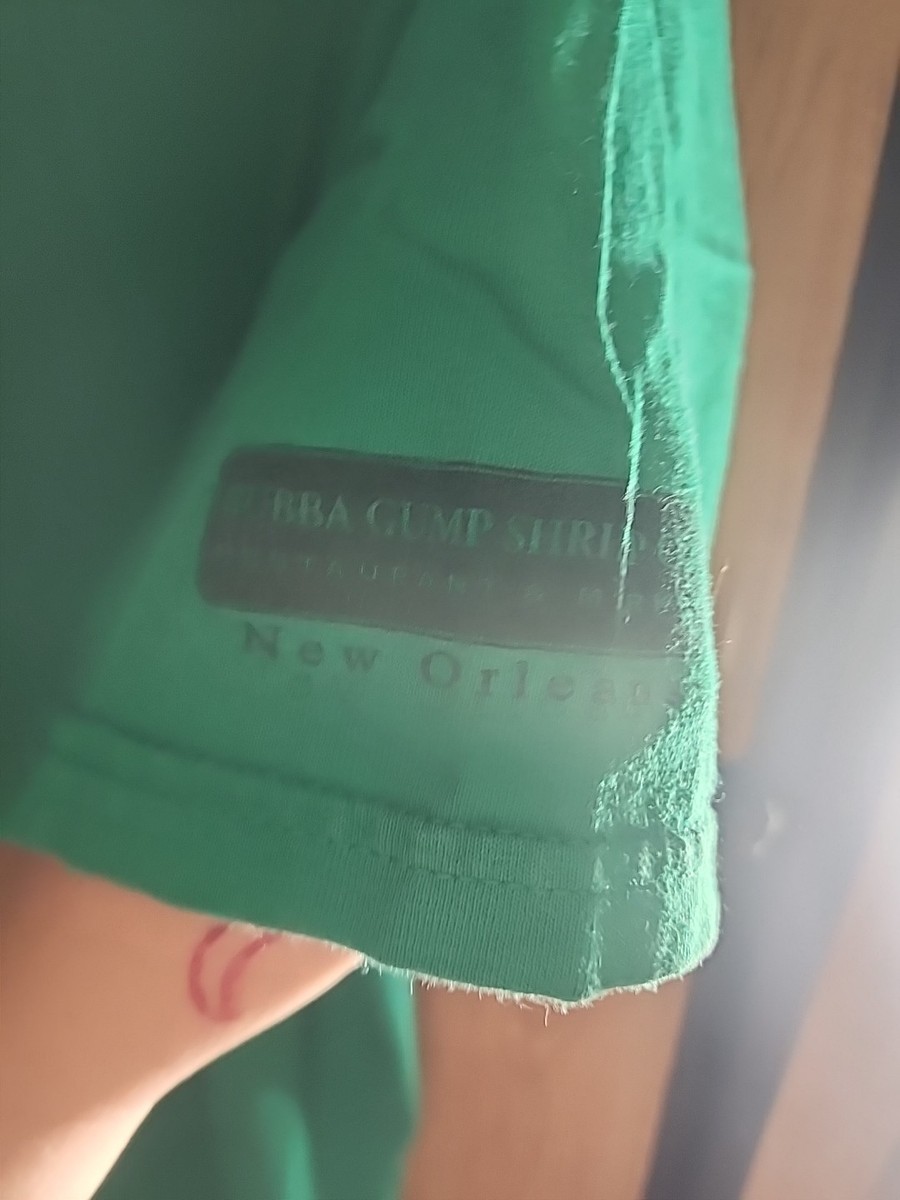 Vintage Bubba Gump Hong Kong Forest Green T-Shirt Stupid Is As Stupid Does Large View 5