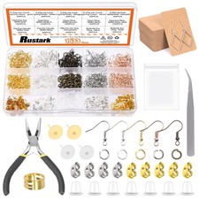 1533Pcs Hypoallergenic Earring Making Supplies Kit with Earring Hook, Earring