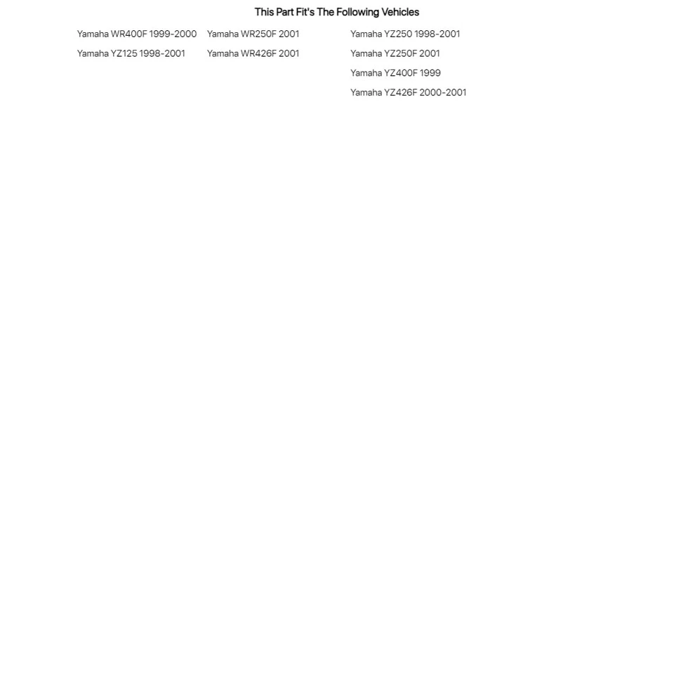 Tusk Stainless Steel Typhoon Brake Rotor, Rear For Yamaha YZ250F 2001 Foto 2 de 3