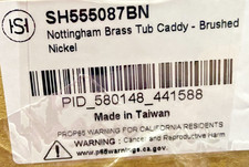 Signature Hardware 123697 Nottingham Brass Tub Caddy