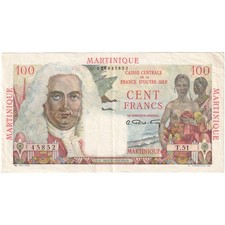 [#376916] Martinique, 100 Francs, Undated (1947-49), T.51, EF(40-45)