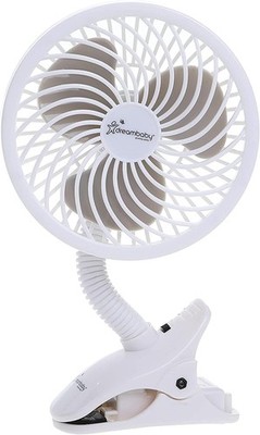 Dreambaby Caged Deluxe EZY-Fit Clip-on Fan - with Flexible Neck small, White 