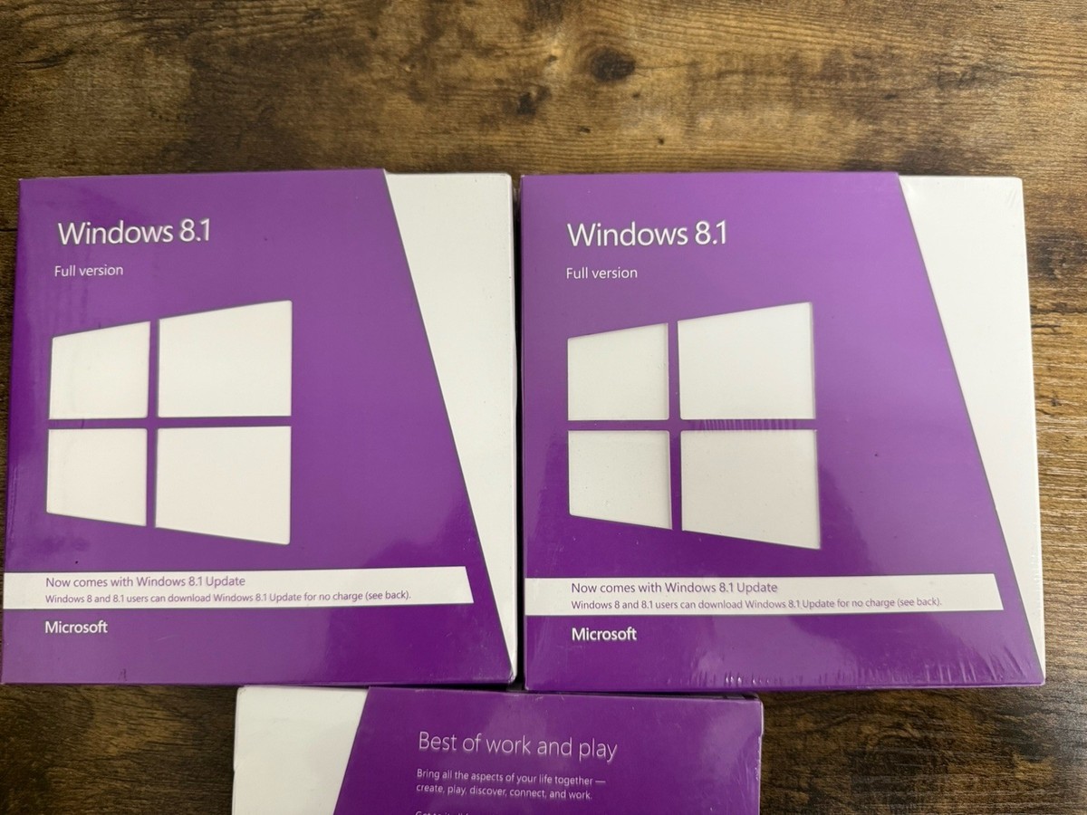 Microsoft Windows 8.1 (Retail (License + Media)- Full Version
