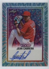 2025 Leaf Vivid Auto Teal Prismatic 2/10 Jean Cabrera #BA-JC1 Auto 2zr