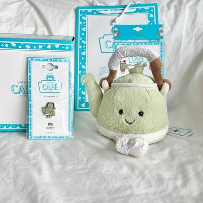 Jellycat Vividdy Teekanne Full Set China Cafe Exclusive Brandneu mit Etikett Selten