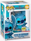 FUNKO POP DISNEY STITCH ON SURFBOARD 1594 EXCLUSIVE 2025 SUMMER CONVENTION NEW