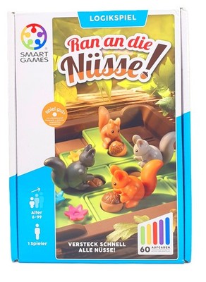 Ran an die Nüsse! Logikspiel Schiebespiel Smart Games 6+ Jahren NEU
