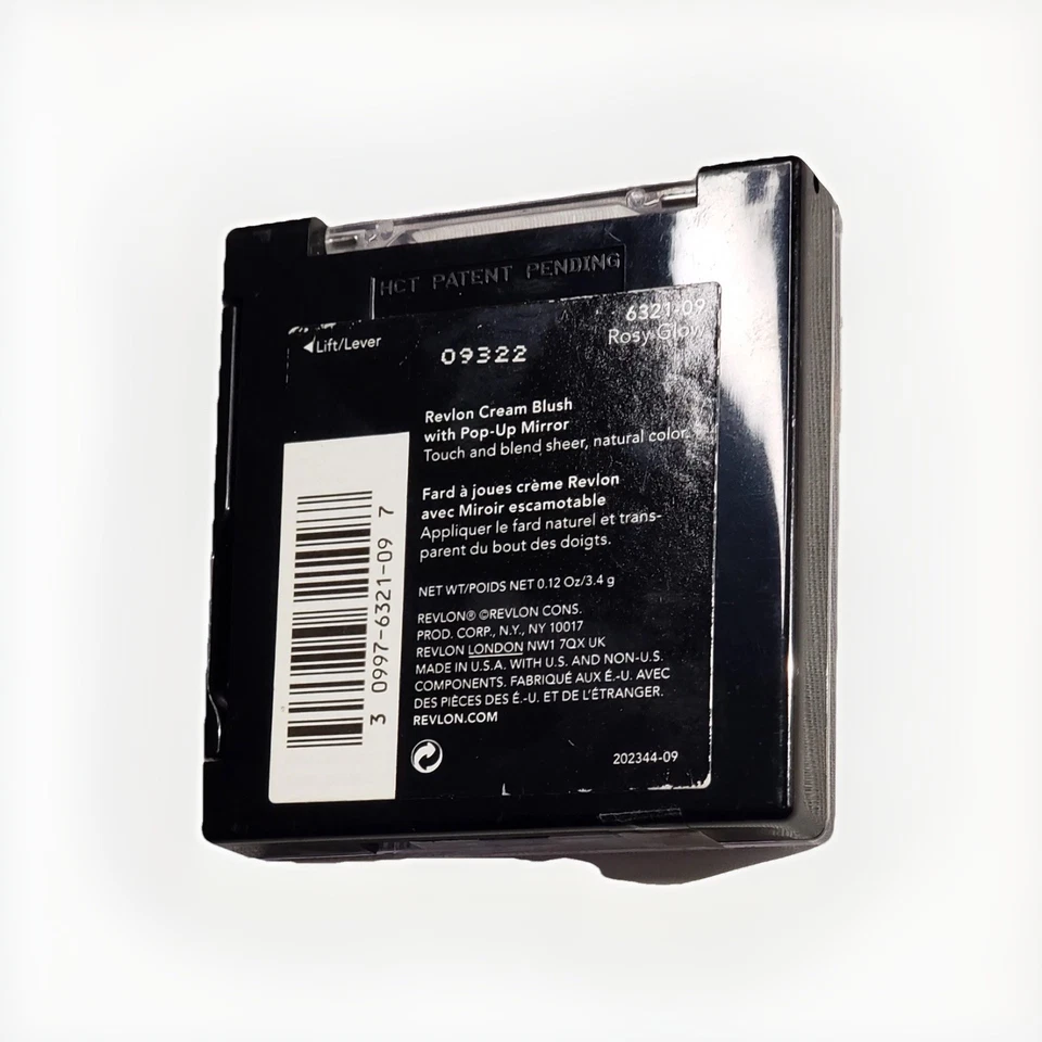 REVLON Cream Blush 09 ROSY GLOW 6321-09 w pop up mirror rare 0.12 oz 3.4 g NEW - Image 3 of 4