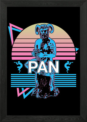 Pan Greek God Ancient Gree Gerahmtes Wandbild Poster Leinwanddruck Bild