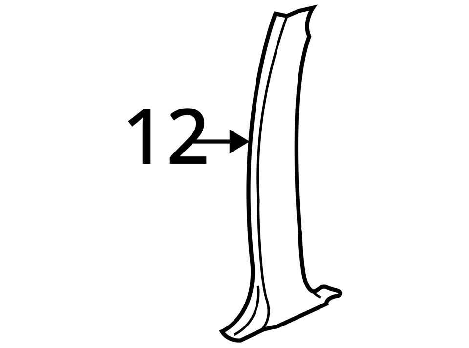 Chevrolet GMC Silverado 2500 HD Silverado 1500 2002-2003 moldura C/PL 15162203 Foto 3 de 3