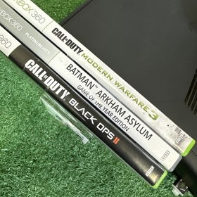 Xbox 360 Slim 1439 Bundle with Controller Plus Games Call Of Duty Batman