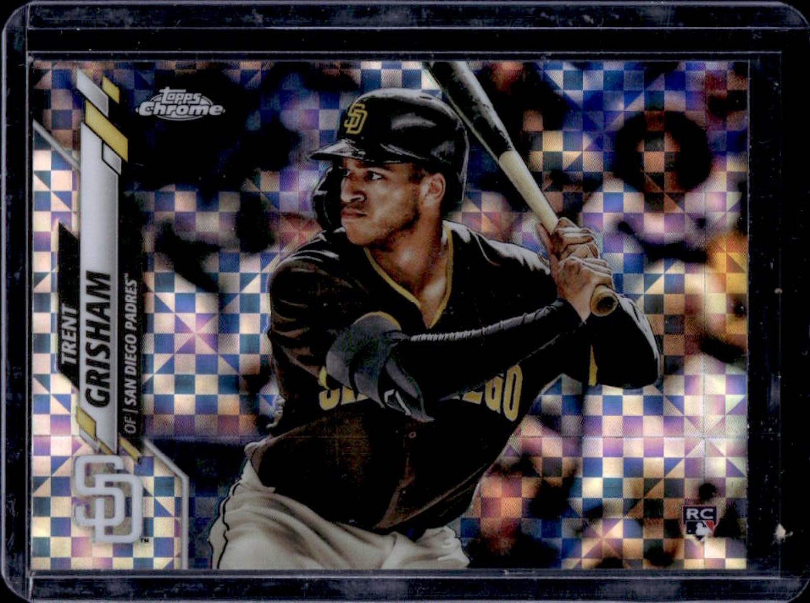 2020 Topps Chrome Trent Grisham RC X-Fractor Refractor #101 Padres