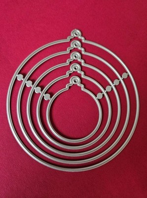 5 Ornament Nesting Metal Cutting Die Holiday Crafts Scrapbooking Cards Birthday
