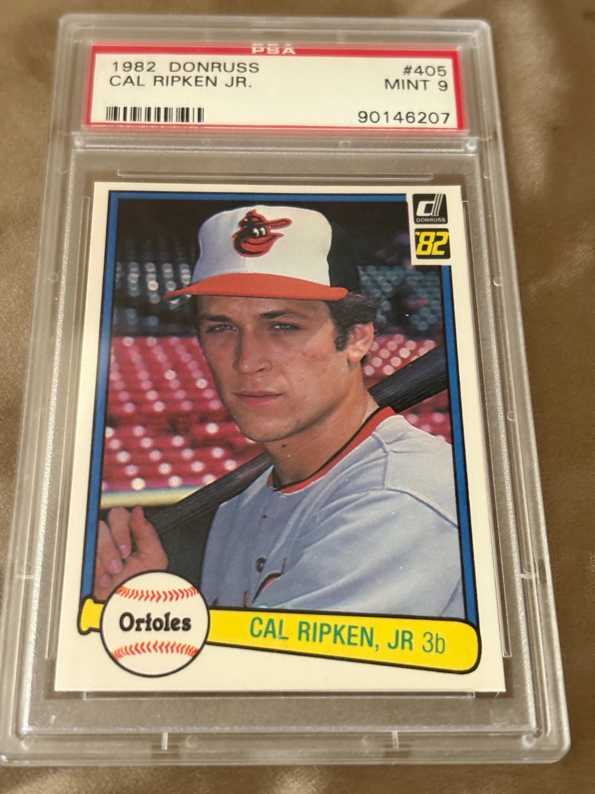 1982 Donruss Cal Ripken Jr #405 PSA 9 view 2