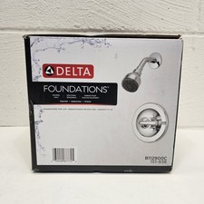 Complete Open-Box Delta Single-Handle Shower Faucet, in Chrome. Valve Included