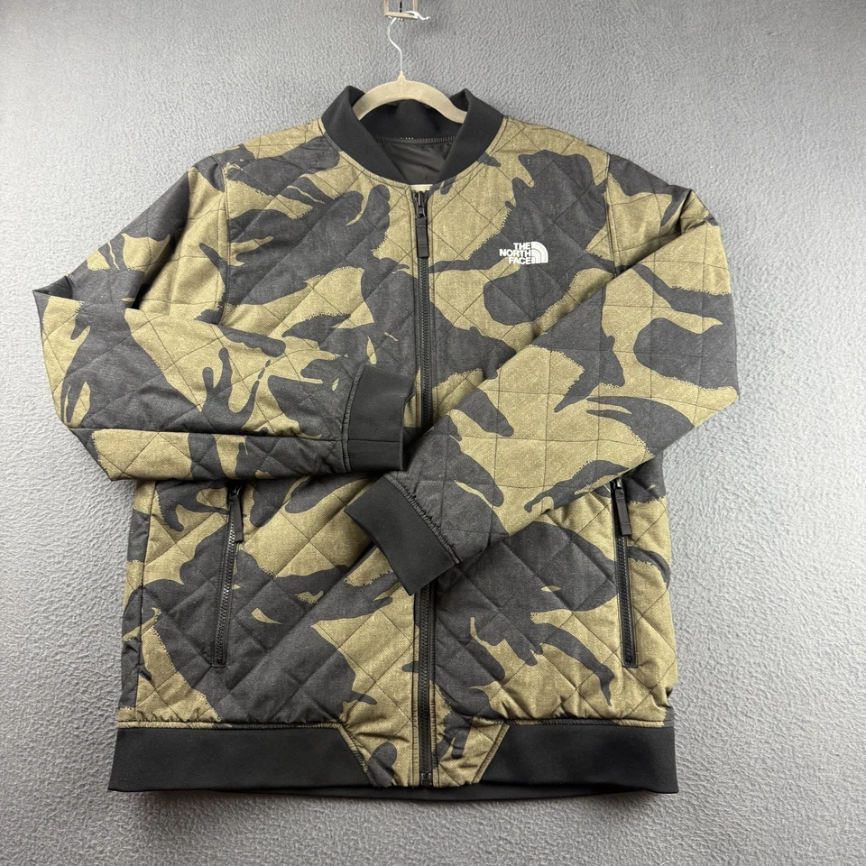 Куртка мужская The North Face Jacket L Jester двусторонняя камуфляжная Bomber черная бриллиантовая стеганая - Изображение 2 из 4