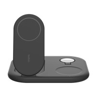 Belkin Boostcharge 3-In-1 Qi2 Ladestation Schwarz