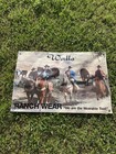 RARE VINTAGE WALLS RANCH WEAR WESTERN CLOTHING STORE BANNER SIGN COWBOY CATTLE — photo 2