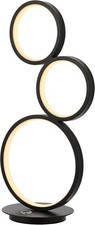 JONATHAN Y 17.25" Black 3-Light Minimalist Integrated LED Table Lamp JYL7102A